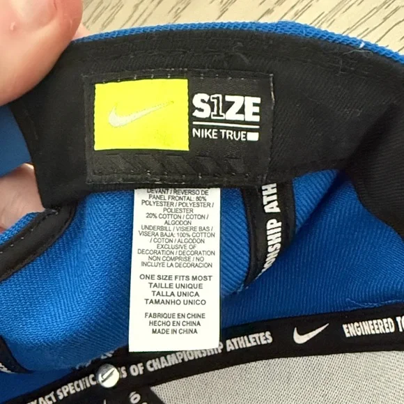 Nike Royal Blue Cap with White Logo - Picture 2 of 4